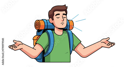 Meditative Hiker Reaches Tranquility While Venturing into the Great Outdoors