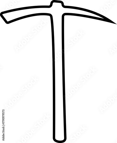 Weapon Icon Axe, Pickaxe, Halberd, Battle Axe, Spear, and War Tool Symbol Ancient and Modern Blade, Metal Armory, and Combat Equipment Vector in Black Color Line Style