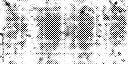 Halftone dots black and white color pattern dotted texture seamless effect background, dots pop art halftone with modern art banner template texture future technology concept design background.