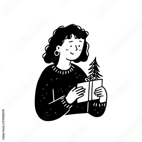 Christmas Vibe Doodles Illustration