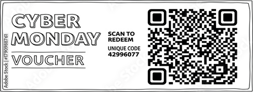 Black Friday Gift Box Illustration with Red Ribbon for Holiday Shopping