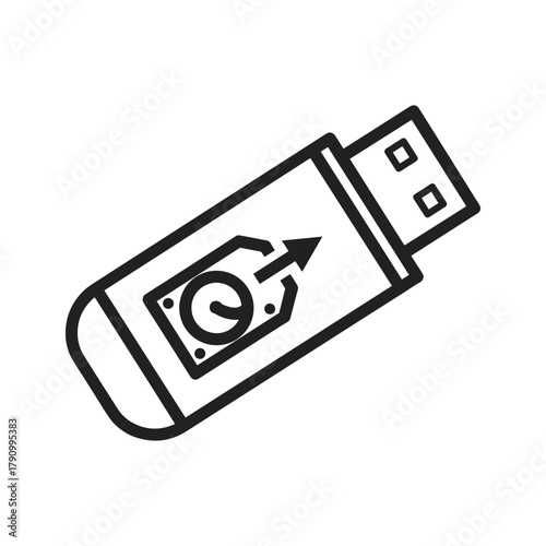Usb flash drive icon