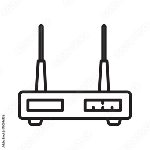 Wireless router with antennas