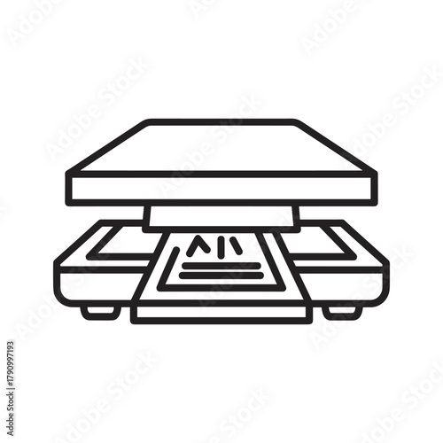 Flatbed scanner with lid open