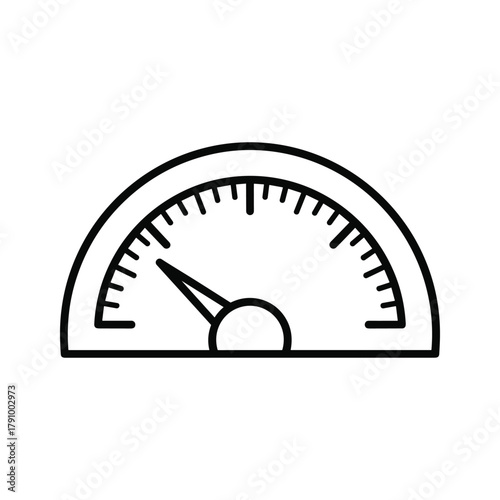 Simple gauge or meter icon