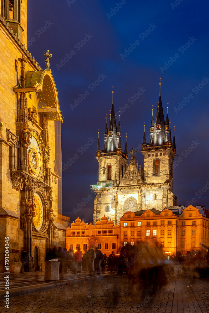 Fototapeta premium Blue Hour at the Prague
