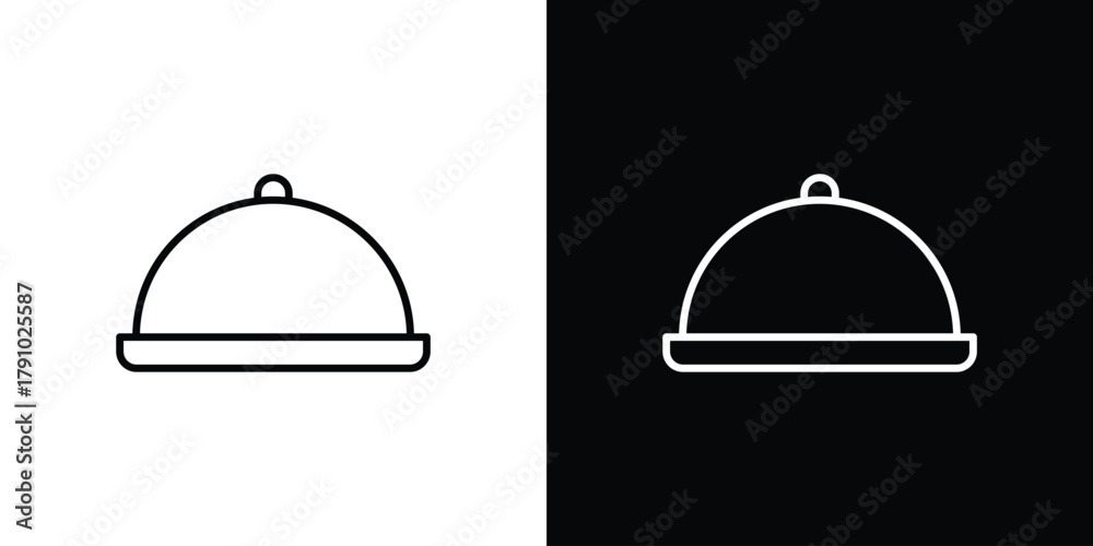 Fototapeta premium Restaurant Tray icon logo design. symbol icon vector set