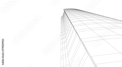 architecture building vector 3d illustration