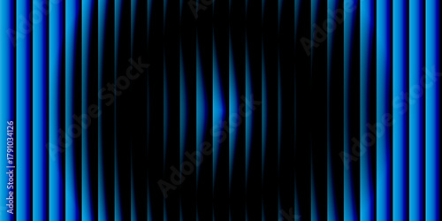 Abstract vertical blue lines with dark center and glitch effect