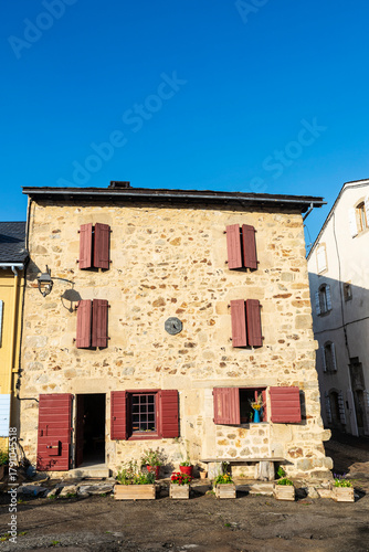 Rustic village of Montlluis, Occitania, France