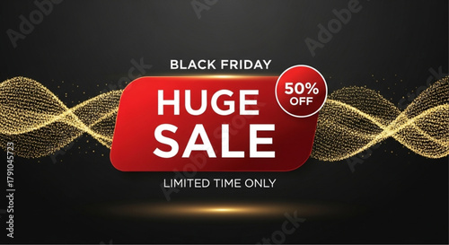Black Friday Sale: a captivating visual that conveys an unmissable deal, showcasing the essence of an exciting promotional event. vector illustration