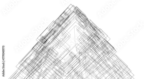 architecture building vector 3d illustration