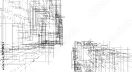 architecture building vector 3d illustration