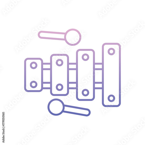 Xylophone vector icon