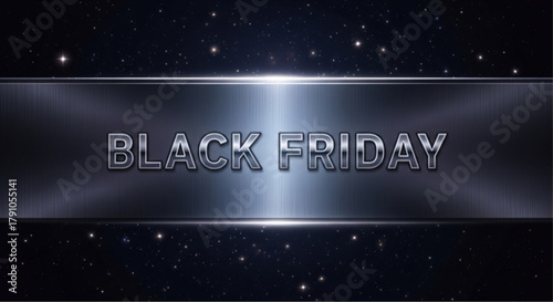 A compelling visual display that highlights the vibrant and dynamic promotional event of Black Friday, captured in a stylish and eye-catching manner. vector illustration