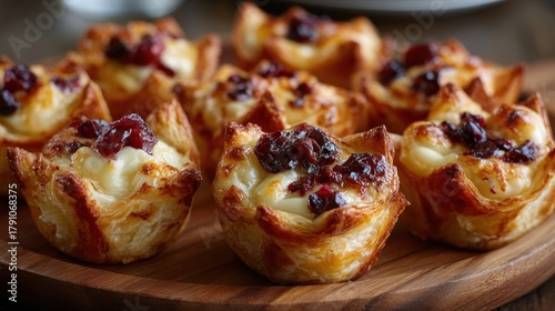 Delicious cranberry and brie puff pastry appetizers perfect for holiday gatherings