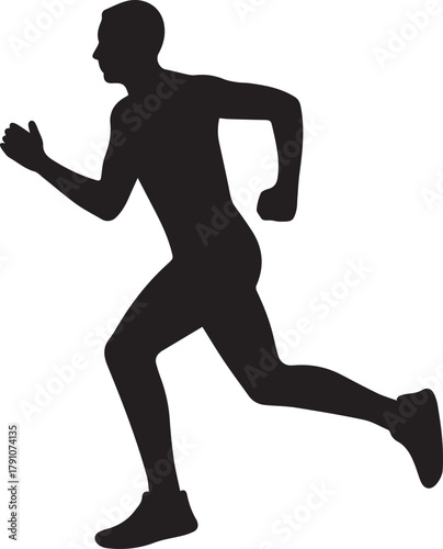 man running silhouette icon
