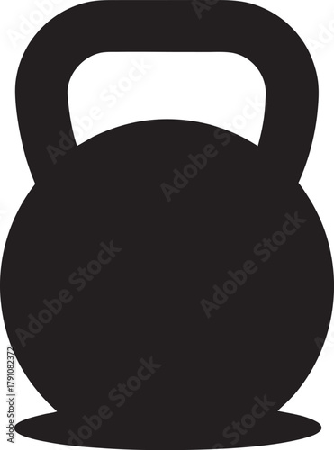 kettlebell silhouette icon
