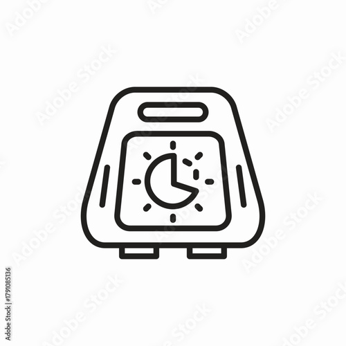 kitchen timer icon sign vector