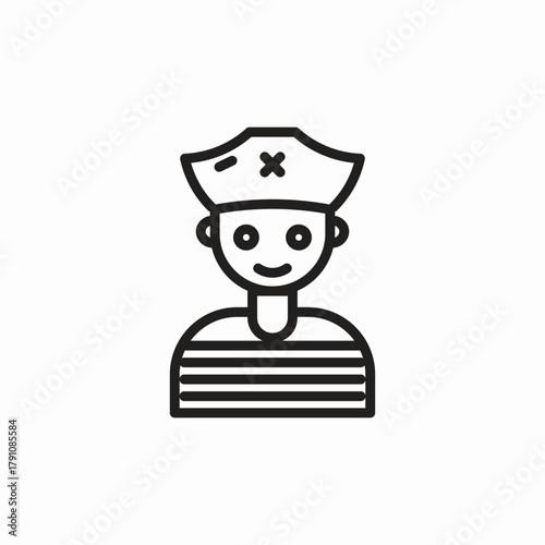 sailor man icon sign vector