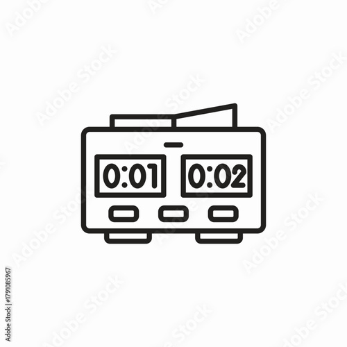 timer chess icon sign vector