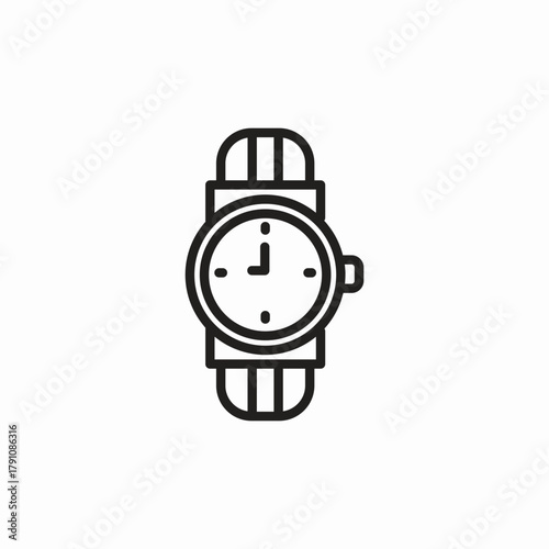 wrist watch icon sign vector