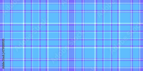 Book tartan background texture, magazine plaid fabric pattern. Africa seamless check textile vector in cyan and indigo colors.