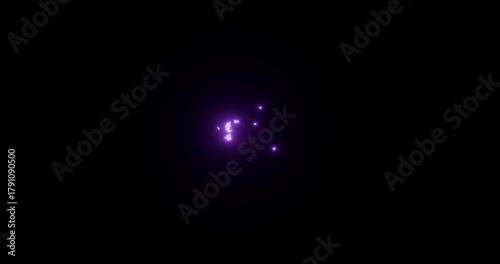 A group of glowing butterflies flying in a black screen overlay	