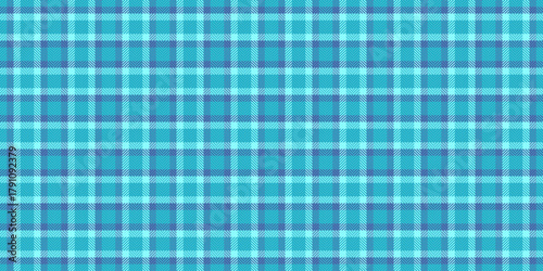 Countryside vector pattern plaid, chinese new year textile fabric check. Female background tartan seamless texture in cyan and blue colors.