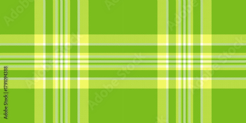 Youth vector seamless fabric, fibrous pattern background textile. Apartment texture tartan plaid check in green and lime colors.