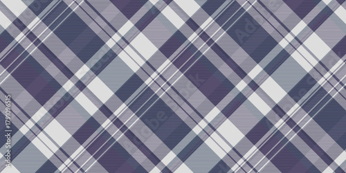 Funky texture check vector, uk tartan seamless plaid. National textile fabric pattern background in gainsboro and indigo colors.