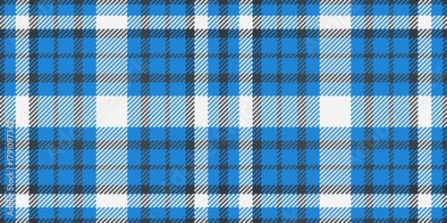 Classic plaid pattern with blue, white, and gray tones. Ideal for backgrounds, textiles, or graphic design projects. A versatile, textured design element.