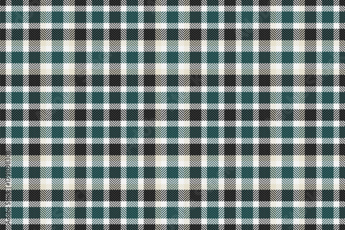 Classic plaid pattern in cool tones evokes a sense of timeless tradition. Ideal for backgrounds, textiles, or graphic designs requiring a cozy, familiar aesthetic.
