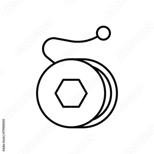 Yoyo Toy  vector icon