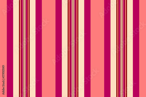 Moft pattern textile vertical, softness vector texture fabric. Ling seamless background lines stripe in maroon and bisque colors.
