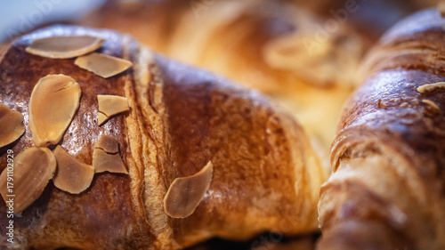 Freshly baked croissants.