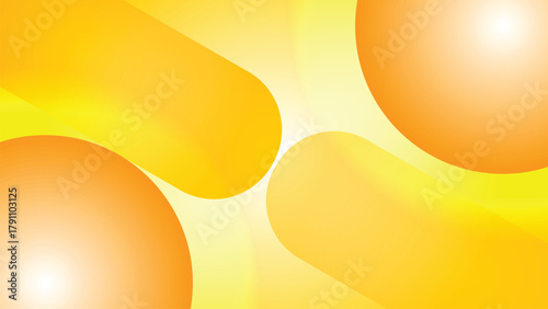 Vibrant Orange and Yellow Abstract Geometric Background