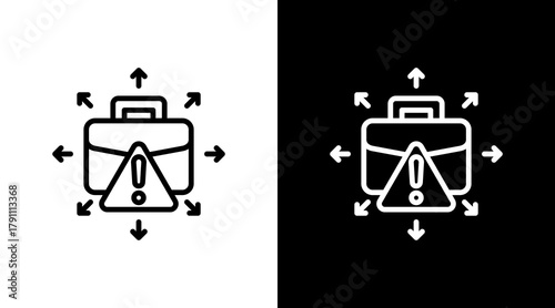 Portfolio Diversification With Icon Set Design