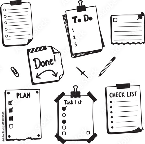 To Do List and Planning Icons 