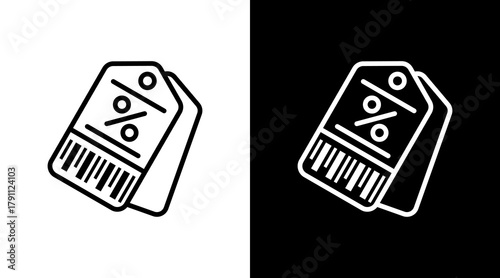 Sale Tag With Icon Set Design