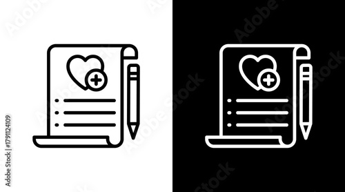 Wishlist With Icon Set Design