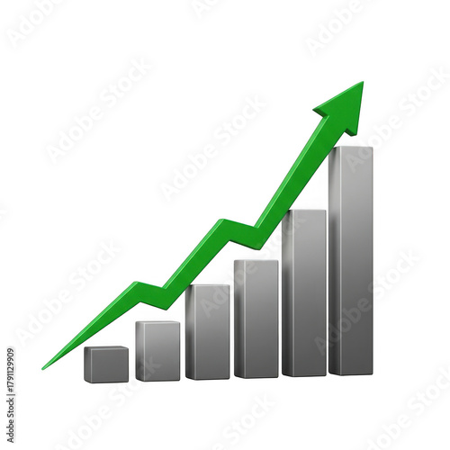 Rising graph isolated on transparent background Free Download Rising graph isolated on transparent background - GFXLoad