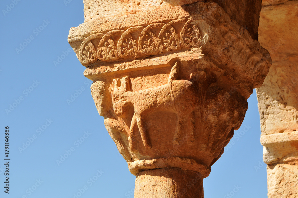 Fototapeta premium iglesia de san miguel arcangel en Andaluz. Soria.España