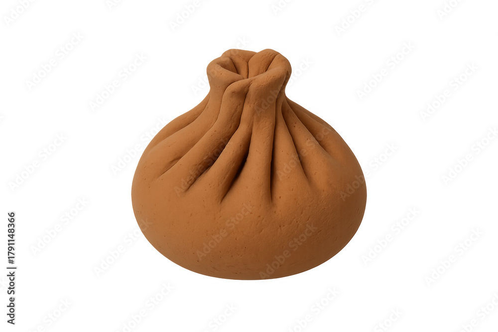 Obraz premium Khinkali georgian dumpling souvenir on transparent background