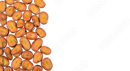 Assortment of Dried Beans and Legumes on White Background