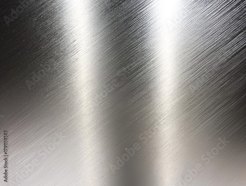 Distressed and Dirty Industrial Metal Surface Texture - Polished Chrome Shiny Metal Surface Close-up