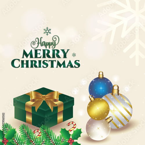 christmas background with christmas balls