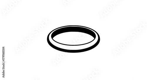 Golden love band black white icon 