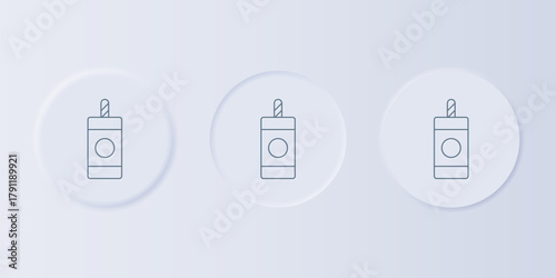 Grey Firework icon isolated on grey background. Concept of fun party. Explosive pyrotechnic symbol. Lighting firecrackers. Set icons in square buttons. Vector