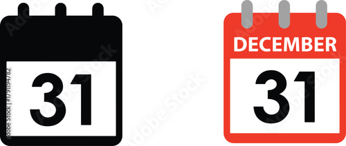 Vector Calendar Icon Illustration Isolated on White Background, Vector Calendar Icon  for Apps and Websites.